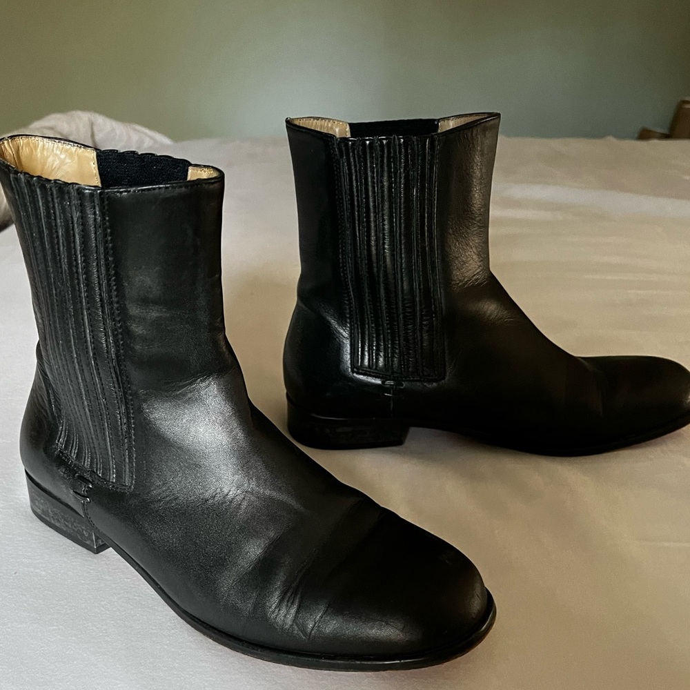 L.L. Bean Black Leather Boots, size 8